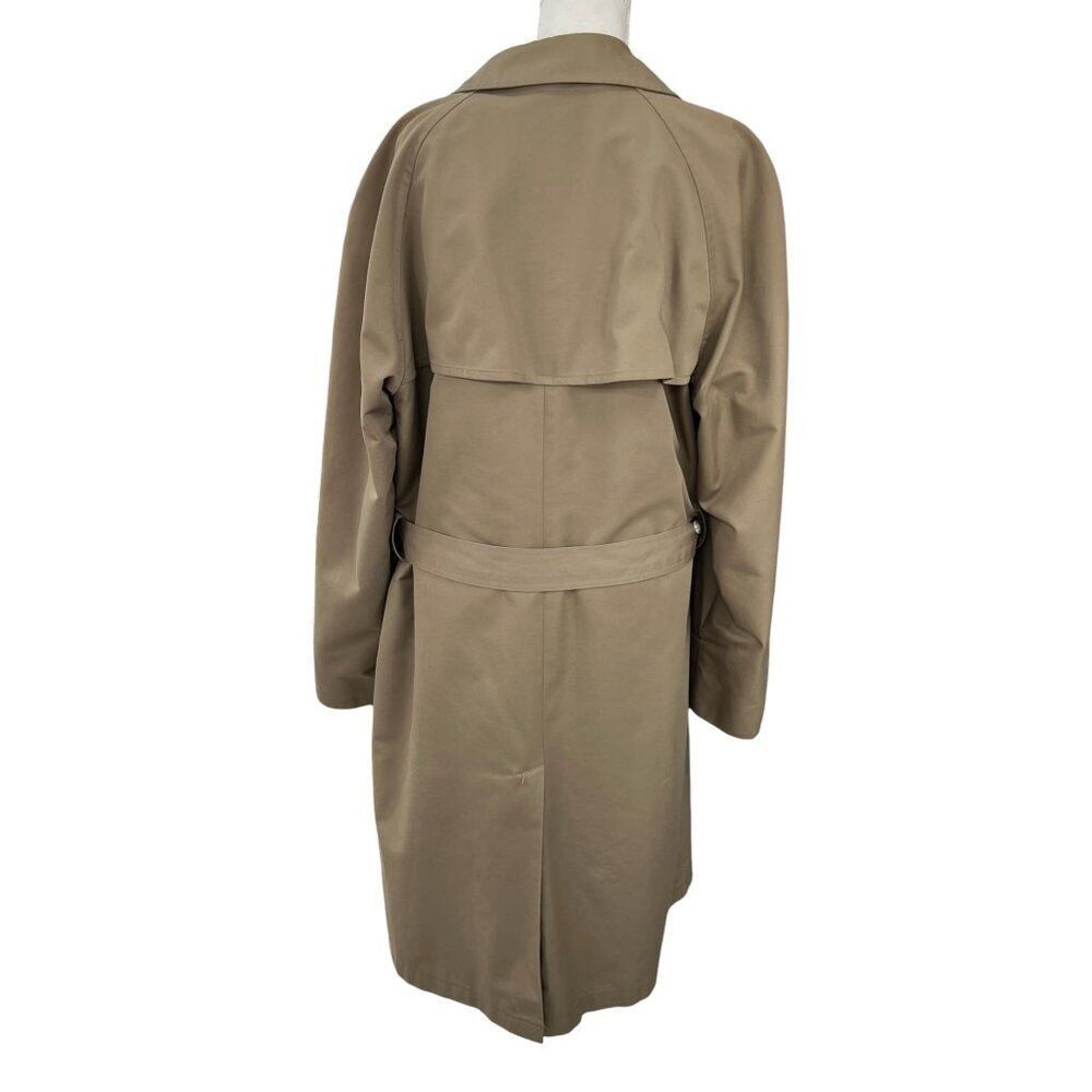 Vintage 90's Men's Christian Dior Wool Lined Double Breasted Belted Trench Coat - Picture 4 of 12